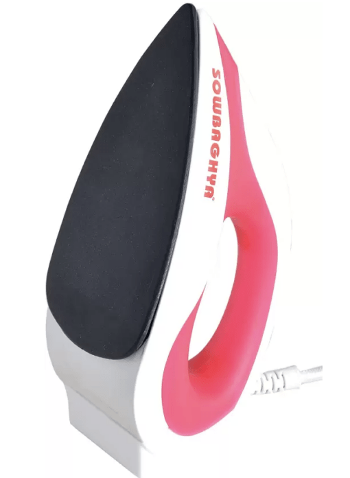 Sowbaghya Grand 1000 Watts Dry Iron  (Pink) - Image 2